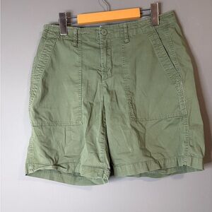 George size 10 Olive Women's Cotton Hiking Cargo Shorts